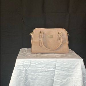 Tan blush leather bag